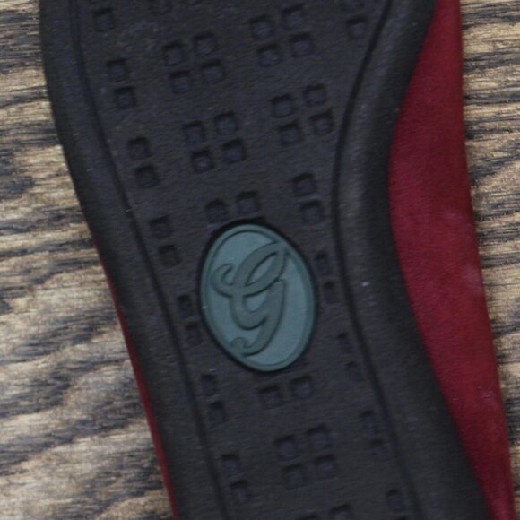 Grasshoppers by Keds Womens Suede Pull On Dress Flats Maroon Red 6M - Picture 6 of 6
